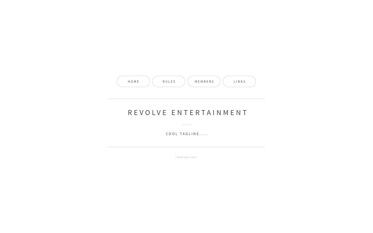 Carrd profile picture for @revolve